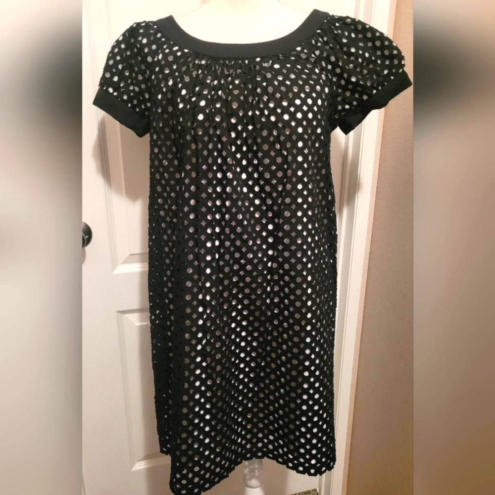 EUC Maggie London black and white dress Size 10
